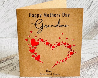 Personalized Mothers Day Card For Grandma, Happy Mothers Day to Grandma,  Mothers Day Card To Grandma, Cute Grandma Mothers Day Card For Her