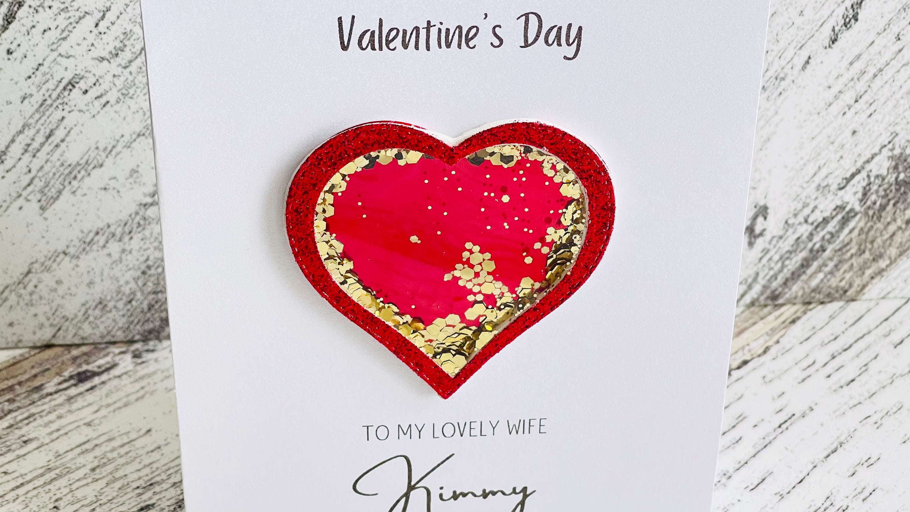 Beautiful Wife Valentine Greeting Card - Megan Claire - Daisy