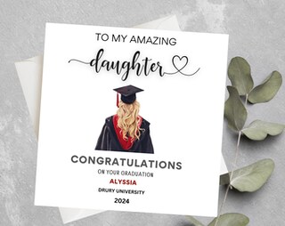 Gezxin Biglietto Di Auguri Di Laurea In Acciaio Inox - Regalo Personalizzato Per Nipote, Per Diploma Scuola Media, Università, Infermieristica O Medicina 2024
