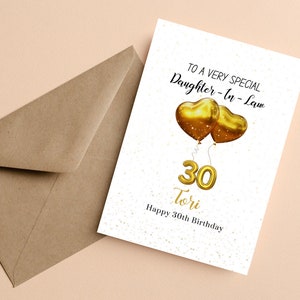 À une carte d’anniversaire de belle-fille très spéciale, à une carte d’anniversaire de belle-fille personnalisée, à une belle-fille spéciale sur sa carte d’anniversaire