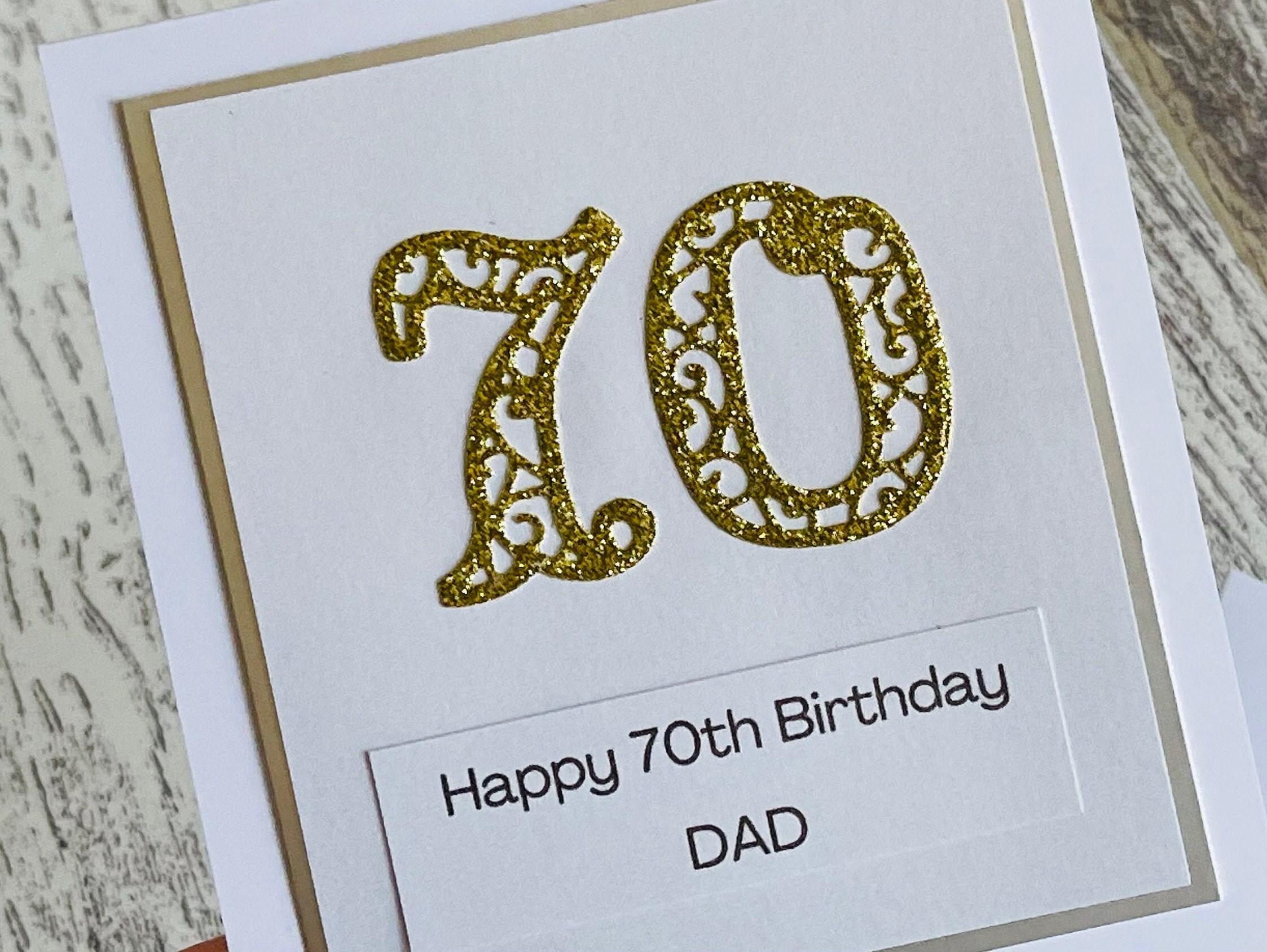 Personalised 70th Birthday Card for Dad 70th Birthday Card - Etsy Canada
