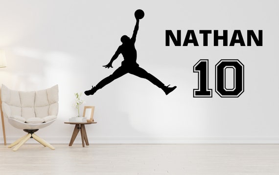 Personalized Air Jordan Decals: Jump Man - Tự tạo cho mình các chiếc decal Air Jordan Jump Man riêng chỉ với vài cú click chuột. Sáng tạo và thể hiện phong cách của bạn với những thiết kế độc đáo và cá tính. Những decal này cũng có thể làm quà tặng ý nghĩa cho những người yêu thích giày thể thao.