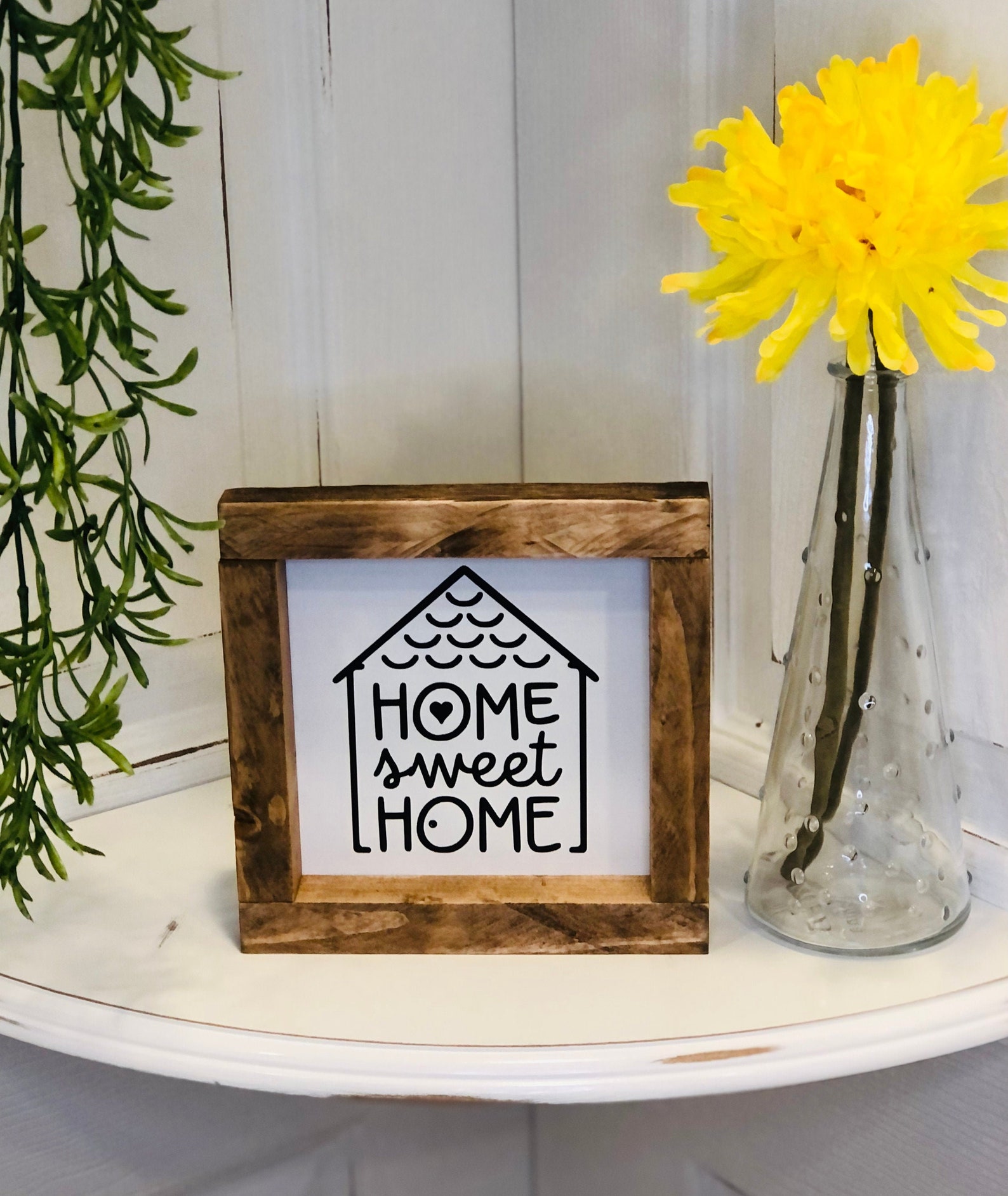 Home Sweet Home Farmhouse Sign Small Farmhouse Sign Small Etsy