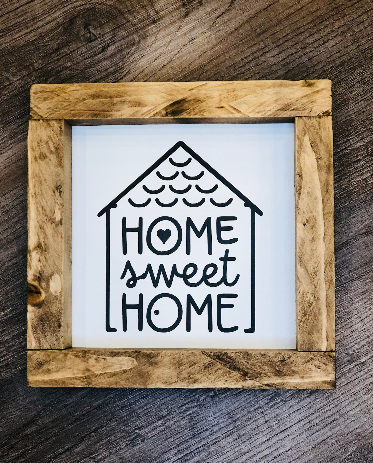 Home Sweet Home Farmhouse Sign Small Farmhouse Sign Small Etsy