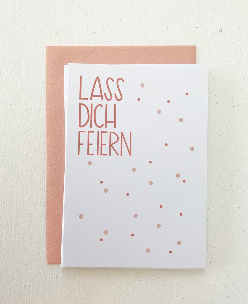 Postkarte lass dich feiern Bild 2