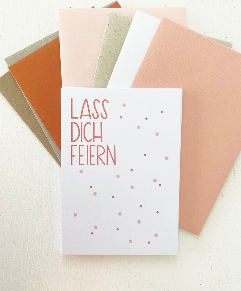 Postkarte lass dich feiern Bild 3