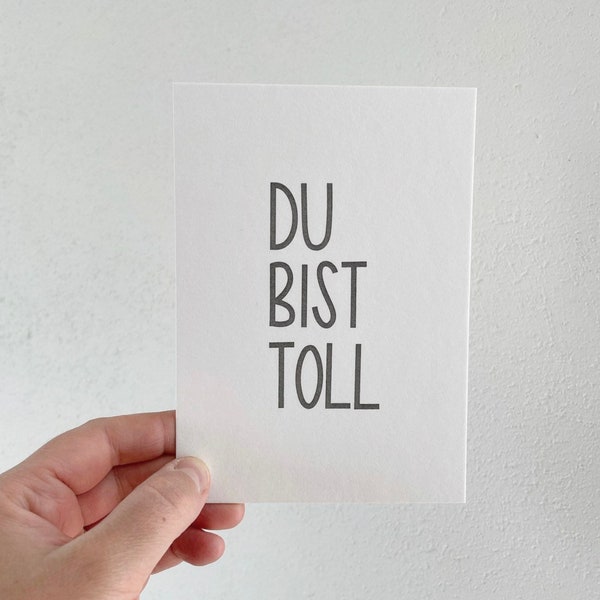 Postkarte „DU BIST TOLL“