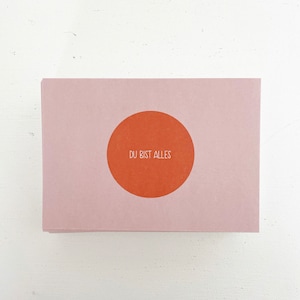 Postkarte „du bist alles“