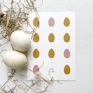 Osterkarte Postkarte Ostereier „frohe Ostern“