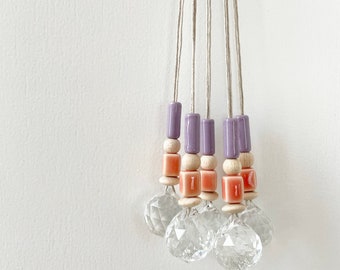 Sun catcher confetti purple/salmon