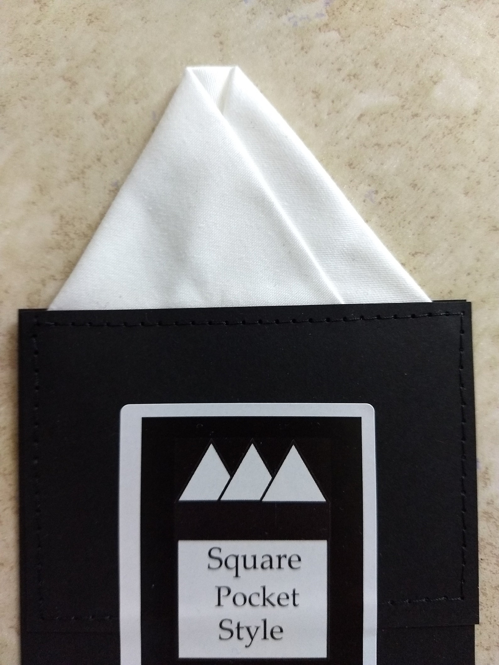 Prefolded Pocket Square in Classic White Etsy