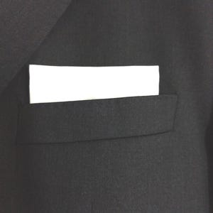 The Executive Pre-folded Pocket Square in Classic White