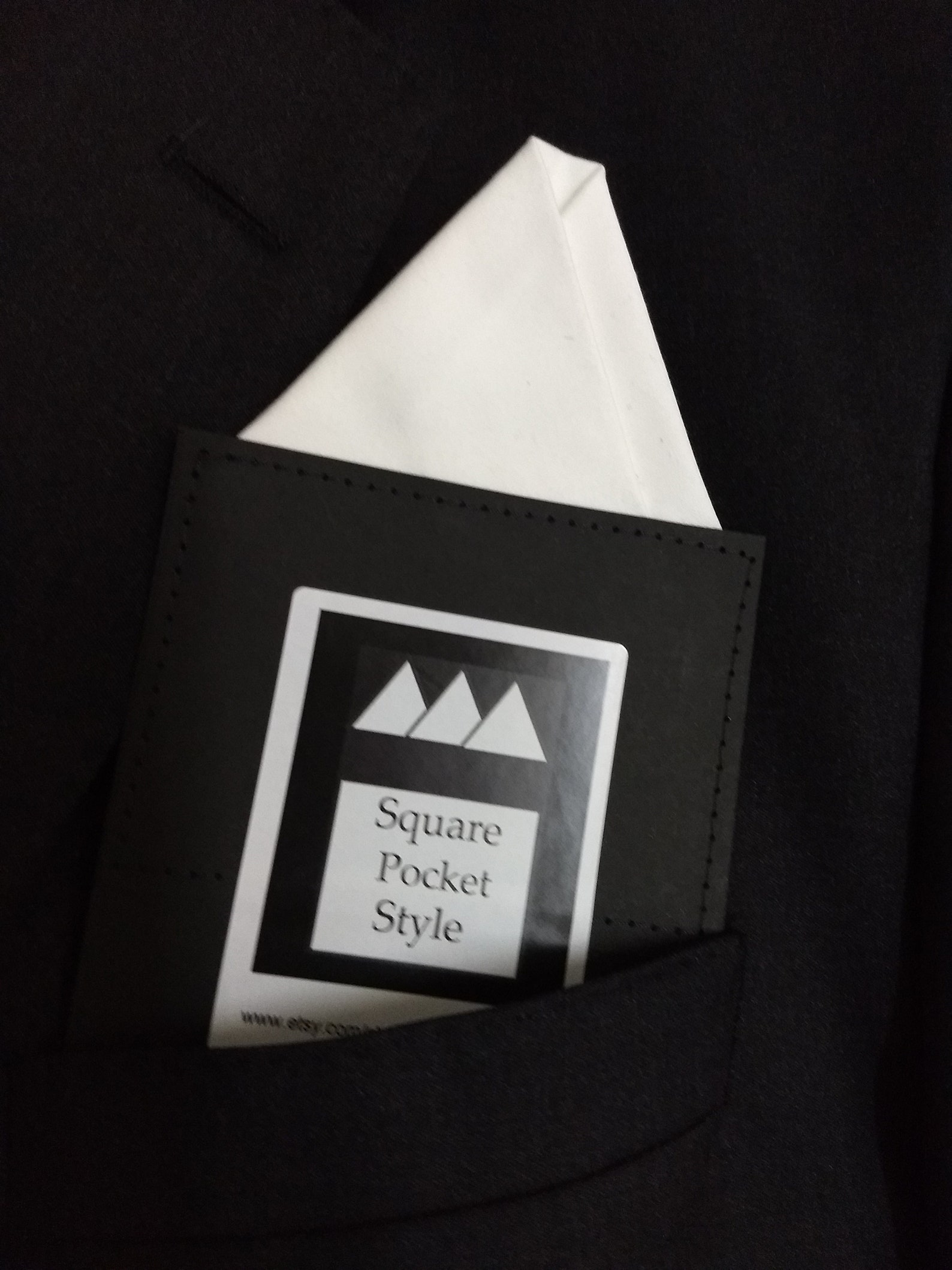 Prefolded Pocket Square in Classic White Etsy