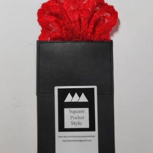 Pre-folded Pocket Square in Lace, Available in several colors