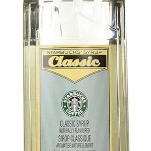 6 containers of Starbucks CLASSIC Flavored Syrup BB NOVEMBER 2024 33.8 oz each