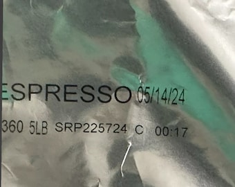 5 lb bag of Starbucks Espresso Whole Bean BBMAY2024 ****See description****