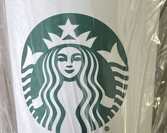 50 Sealed We Proudly Serve STARBUCKS disposable Paper Cups w/ Cardboard Hot Sleeves (12 oz)