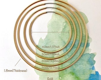Plain Hoop Earrings,Endless Hoops 40mm,50mm,60mm,70mm,Size Hoop Earrings, Thin Gold, Silver Hoops,Gold Hoops
