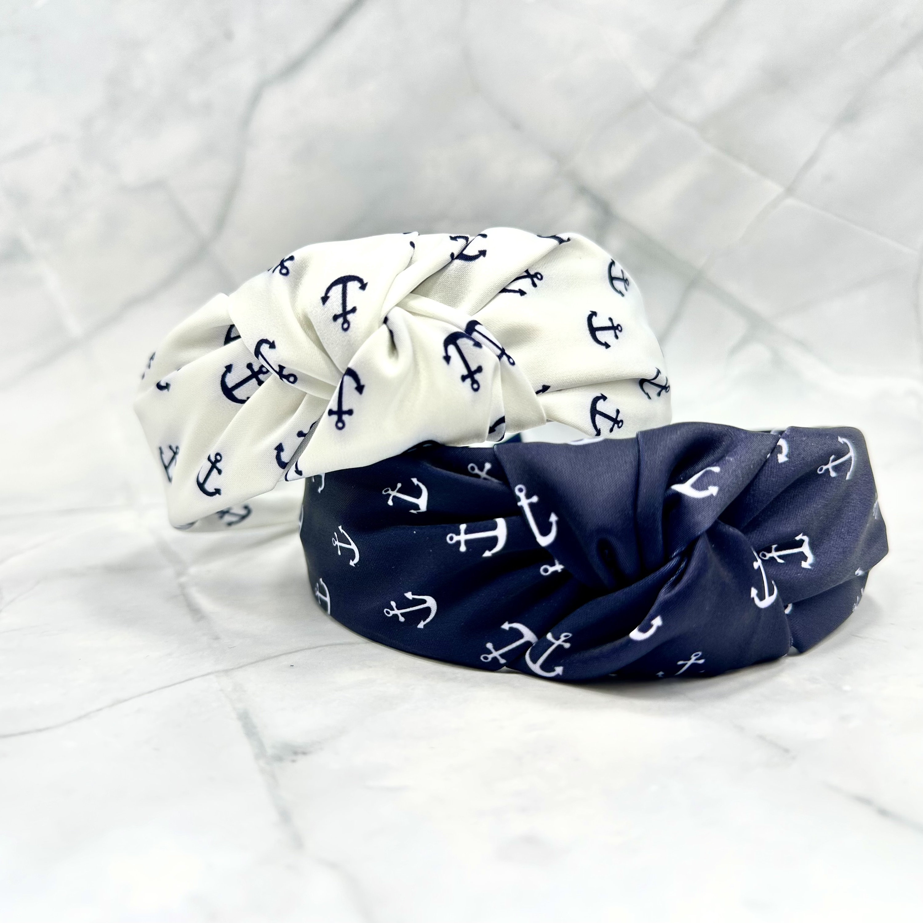 Elegant Navy and White CC Headband Navy and White Headbands - Etsy main image 4