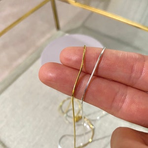 Thin Snake Chain Necklace, Layering Necklace, Minimalist Necklace, Dainty Necklace, Chain Necklace, Sterling Silver Chain, Gold Dainty Chain