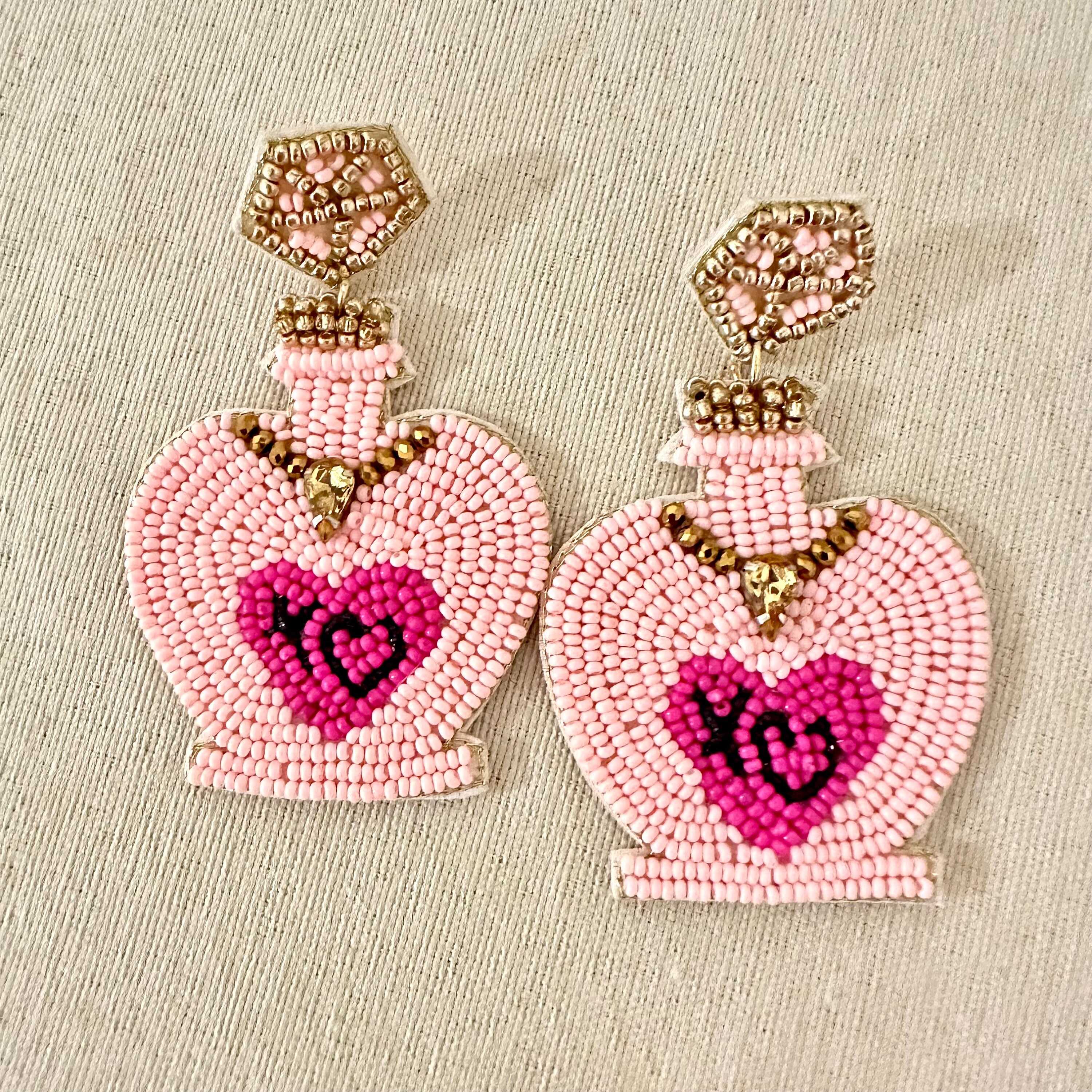 Orecchini a forma di cuore rosa per San Valentino, gioielli in pasta polimerica per ragazze - Italia