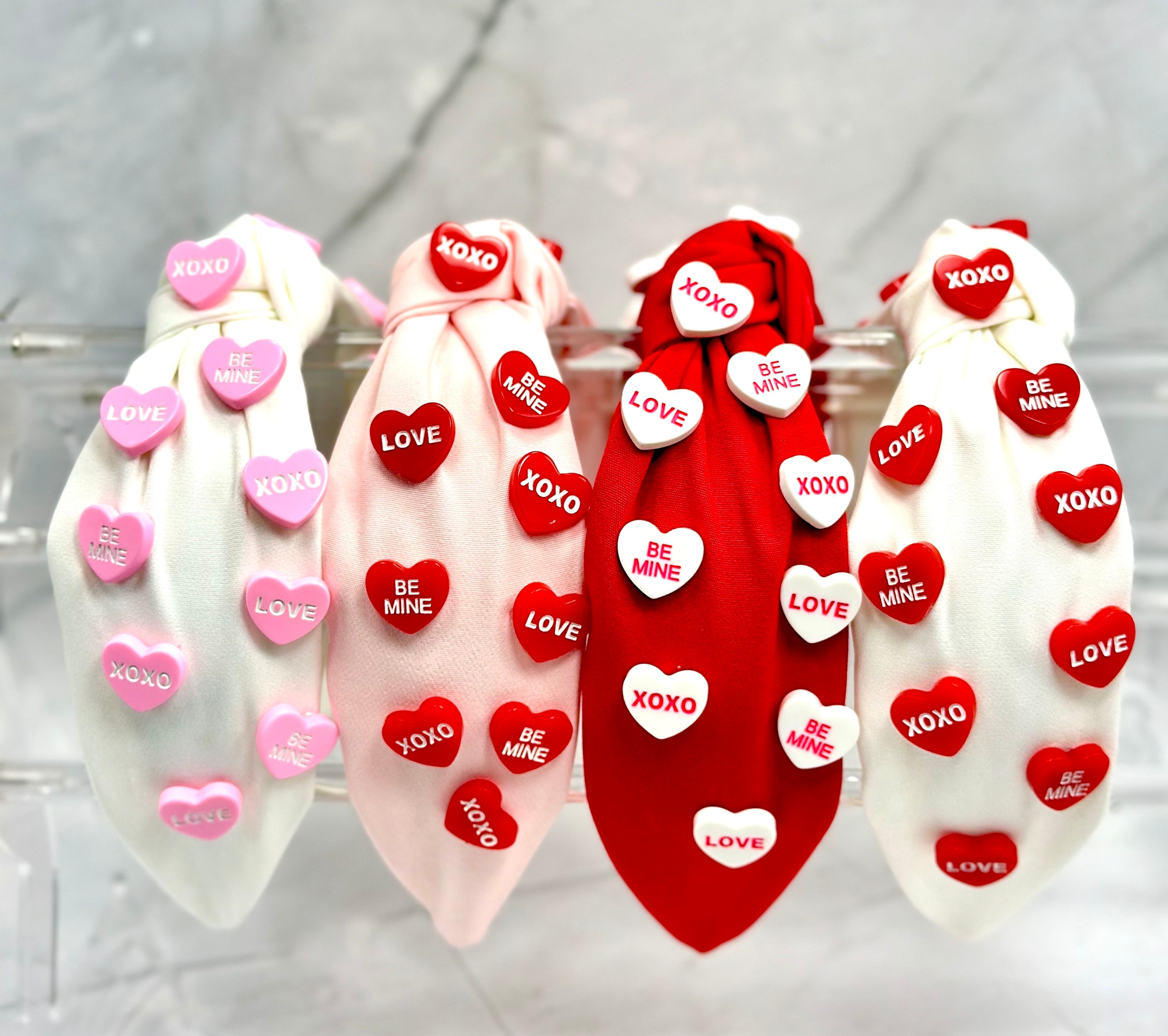 RED Valentino Pink Padded Headband with Bow Amazon.com : CEALXHENY Valentine main image 3