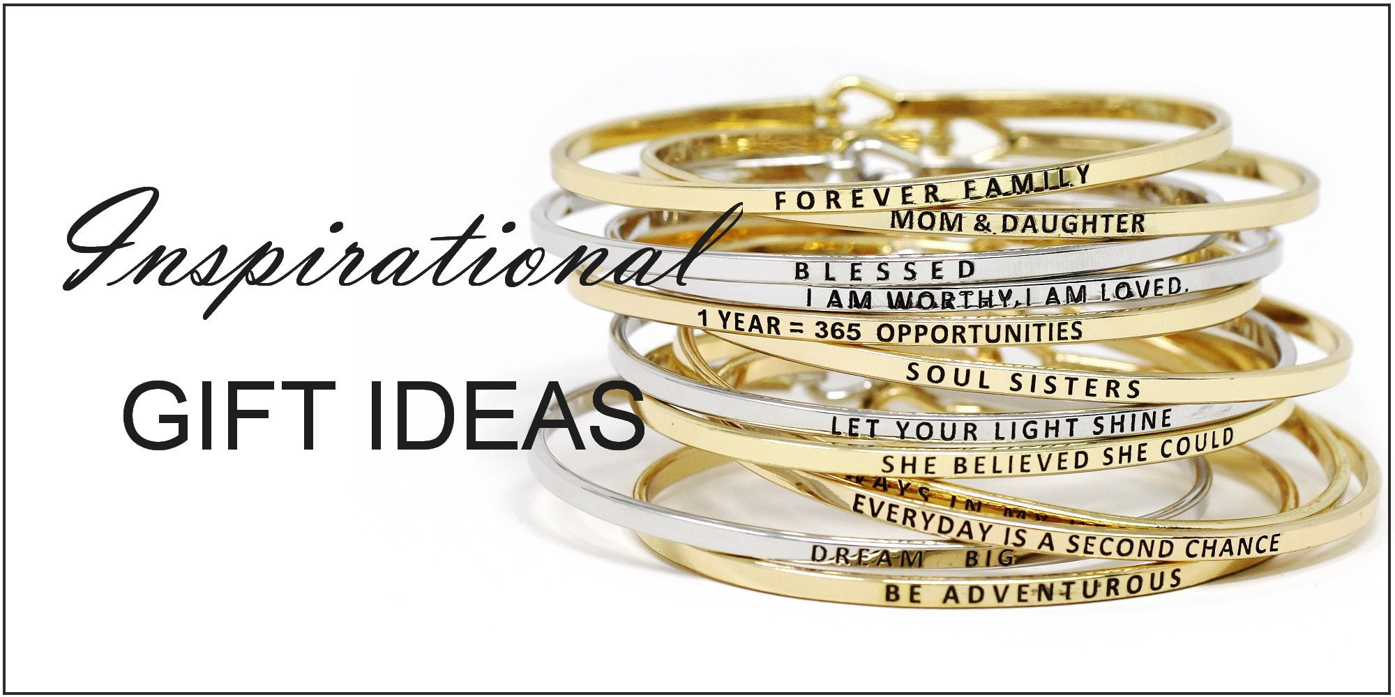 Kistanio - Bracciale da Donna con Scritta incisa – Stay Strong – in Acciaio Chirurgico Ban-Sta-Go