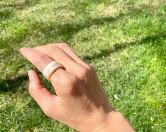 Classic Tortoise Ring, Shell Ring, Resin Ring, Acetate Ring, Flat Ring, Adjustable Rings, Minimalist