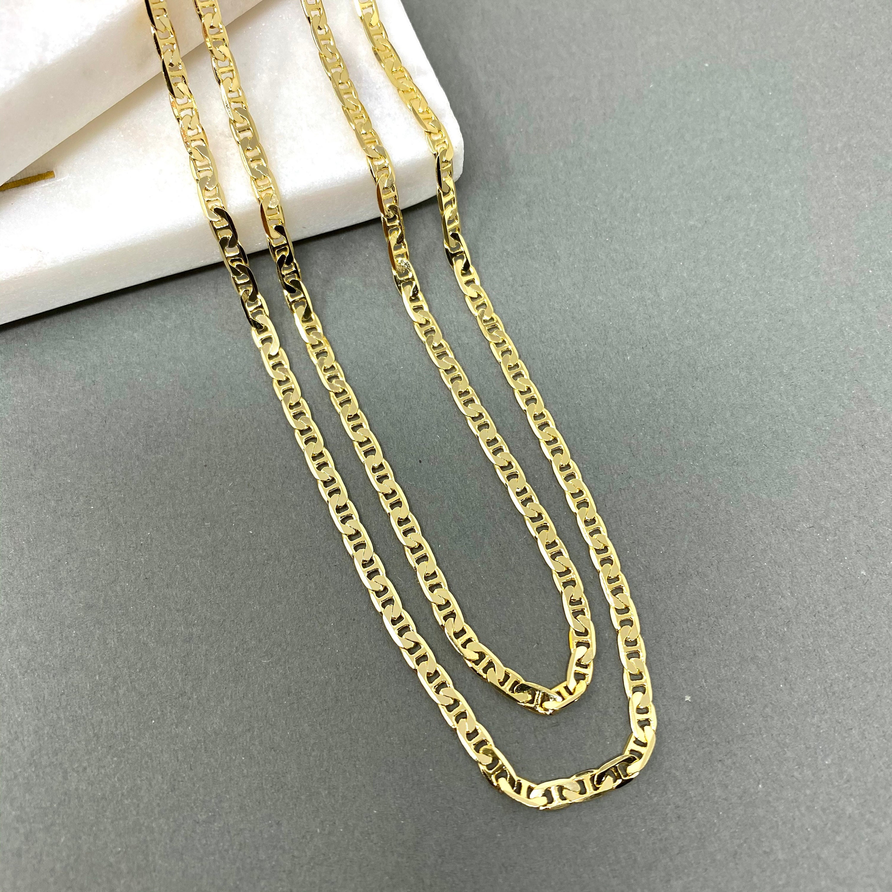 14K Gold Plated Chain 16",18",20 Gold Chain, Gold Chain, Simple Gold Chain, Layer Link Chain,Herringbone Chain, Chain Necklace for Women
