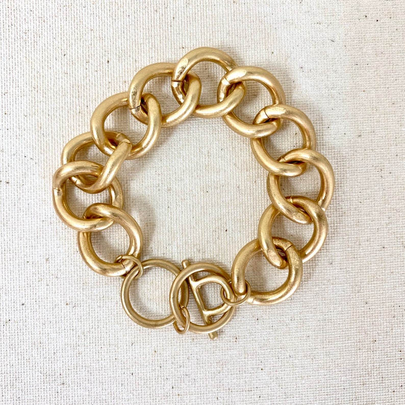 Simple Gold Chain Bracelet Chain and Link Bracelet Bracelet | Etsy