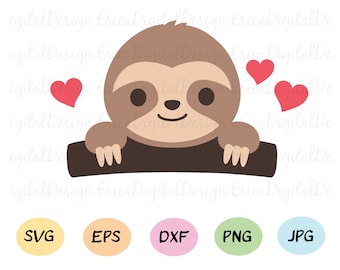 Download Sloth Face Svg Etsy