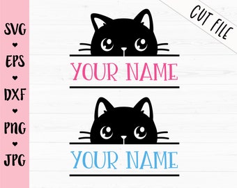 Download Cat Monogram Svg Etsy PSD Mockup Templates