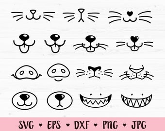 Download Animal Face Svg Etsy