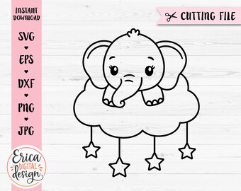 Download Baby Shower Elephant Svg Etsy