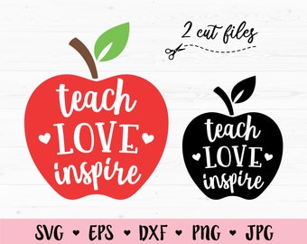 Download Teach Love Inspire Svg Etsy PSD Mockup Templates