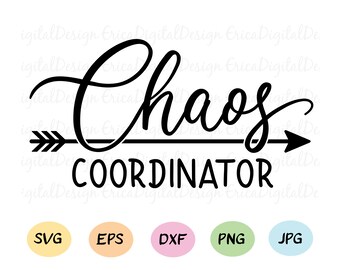 Chaos Coordinator Svg Etsy