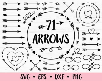 Download Arrow Monogram Svg Etsy