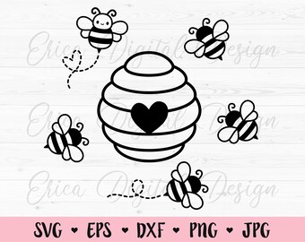 Bee Svg Etsy