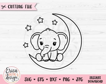 Download Sitting Elephant Svg Etsy
