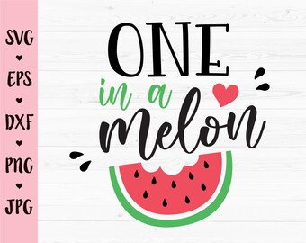 Download One In A Melon Svg Etsy