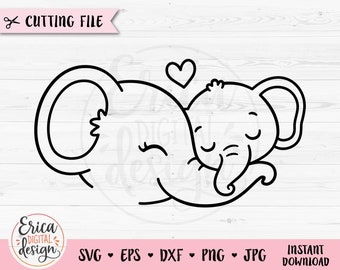 Free Free Baby Elephant Outline Svg 227 SVG PNG EPS DXF File