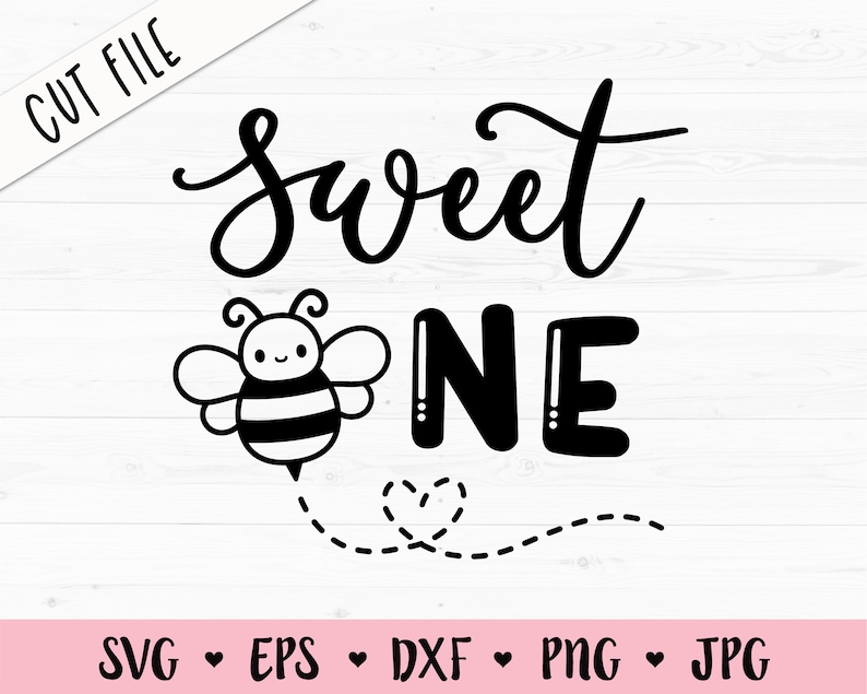 Download Clip Art Sweet One Svg 1st First Birthday Cut File Baby Cute Bee Cutting File 1 Year Old Girl Birthday Party Silhouette Cricut Vinyl Onesie Shirt Art Collectibles