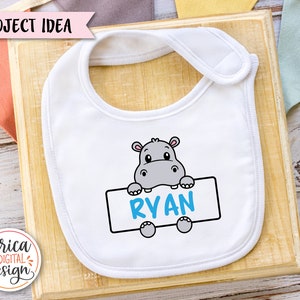 Safari Tier Namen Rahmen SVG Schnittdatei Cricut Silhouette Split Monogramm Student Namensschild Schule Klassenzimmer Label Kinder Baby Lehrer Dschungel Zoo Bild 8