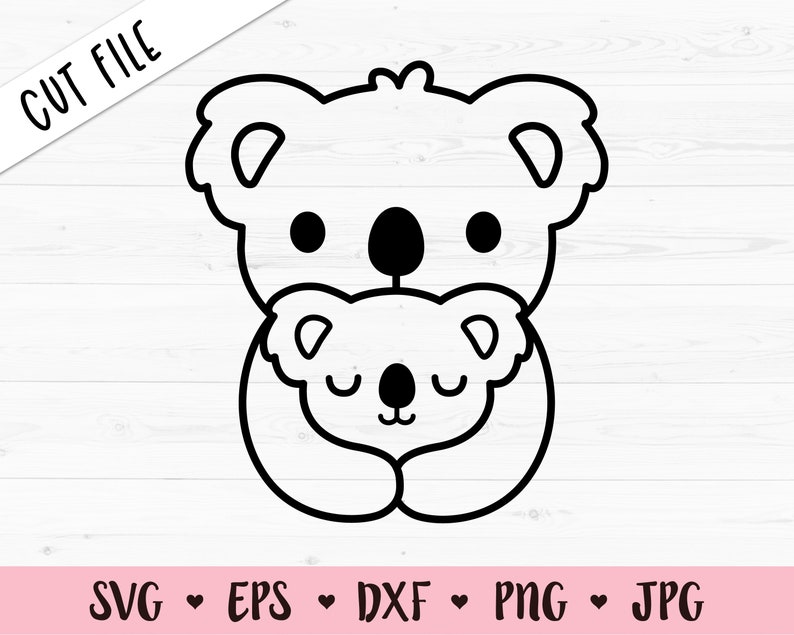 Download Mama And Baby Koala Outline Svg Koalas Cutting File Love Mum Daughter Son Hug Mother S Day Nursery Babyshower Cuttables Silhouette Cricut Clip Art Art Collectibles