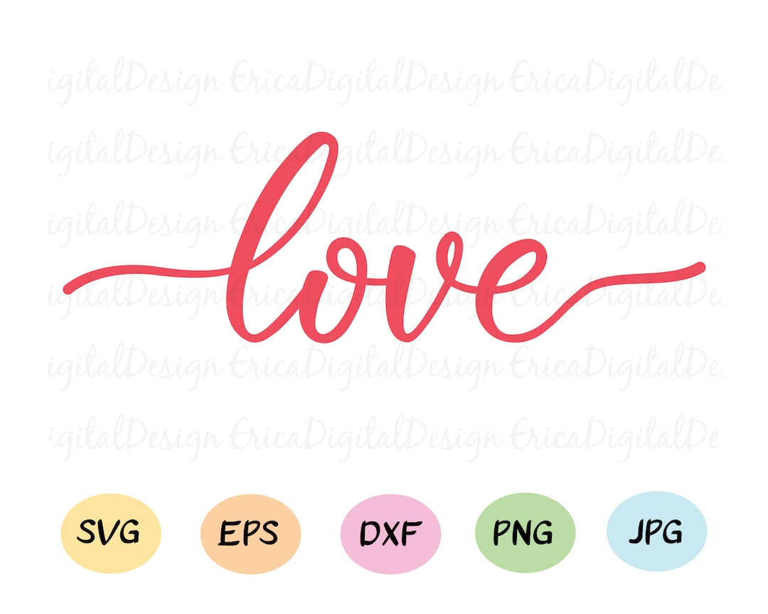 Love SVG Valentine Svg Cut File Love Cutting File Wedding Love ...