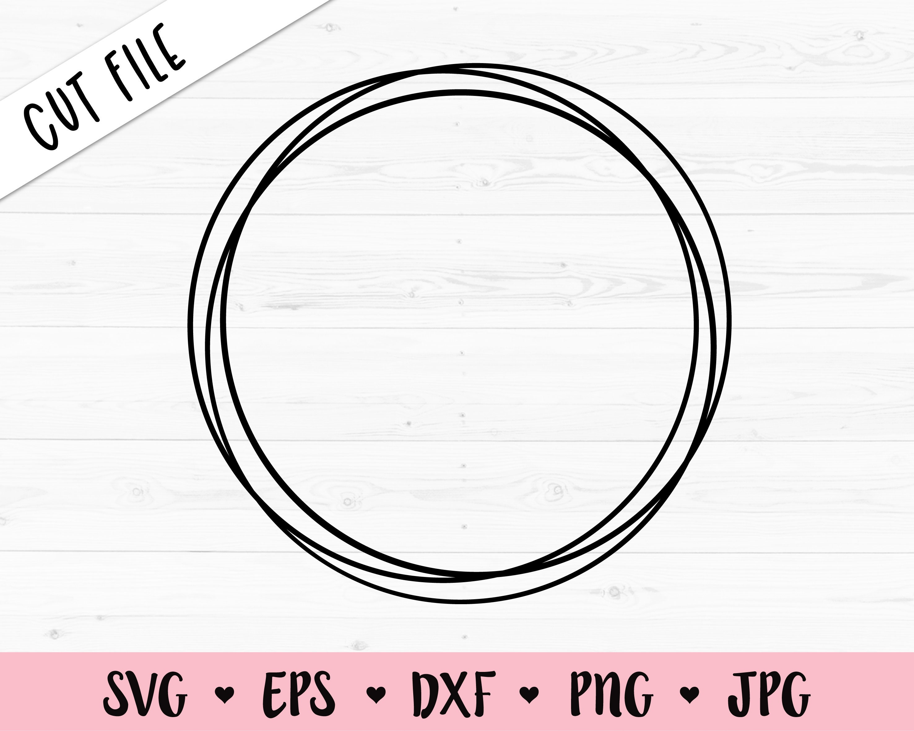 monogram circle cut