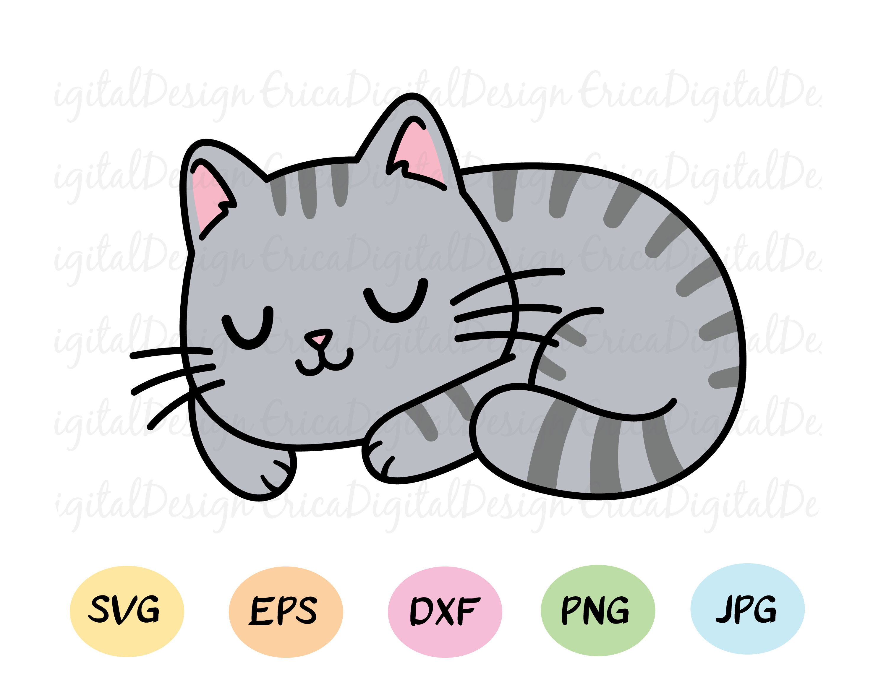 Cute Sleeping Cat Layered SVG Cut File Kawaii Baby Cat Cutting - Etsy Cute Sleeping Cat Layered SVG Cut File Kawaii Baby Cat Cutting - Etsy