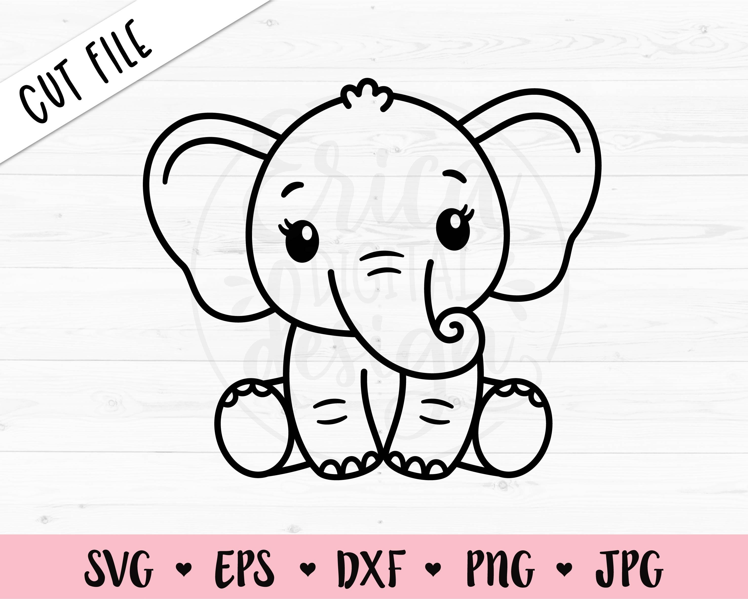 Baby Elephant SVG Craft Supplies & Tools Paper, Party & Kids etna.com.pe