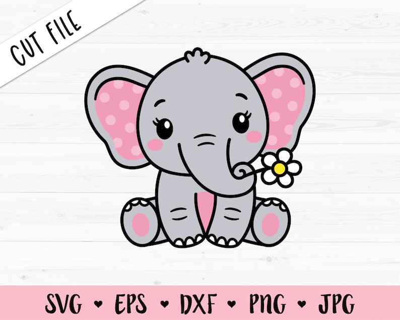 Free Free 269 Silhouette Cute Elephant Svg SVG PNG EPS DXF File