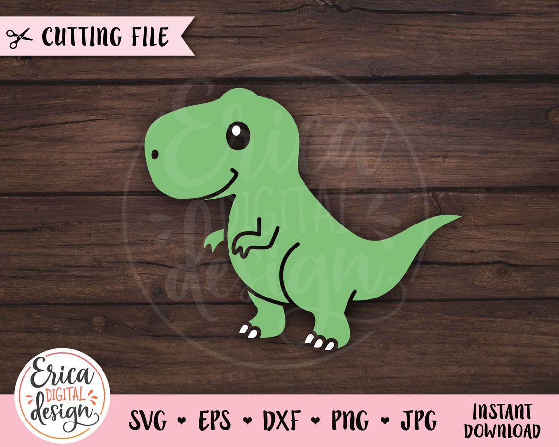 Free Free 158 Baby Dinosaur Svg Cute T Rex Silhouette SVG PNG EPS DXF File
